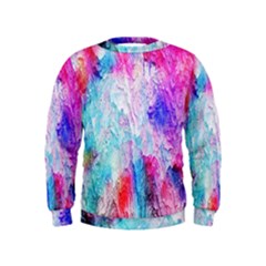 Background Art Abstract Watercolor Kids  Sweatshirt by Sapixe