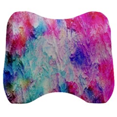 Background Art Abstract Watercolor Velour Head Support Cushion