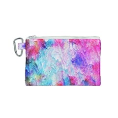 Background Art Abstract Watercolor Canvas Cosmetic Bag (small)