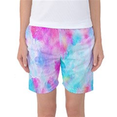 Background Drips Fluid Women s Basketball Shorts by Sapixe