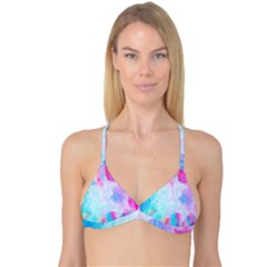 Background Drips Fluid Reversible Tri Bikini Top by Sapixe