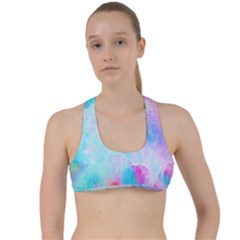 Background Drips Fluid Criss Cross Racerback Sports Bra by Sapixe