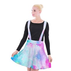 Background Drips Fluid Suspender Skater Skirt by Sapixe