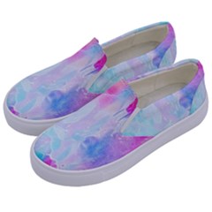 Background Drips Fluid Kids  Canvas Slip Ons by Sapixe