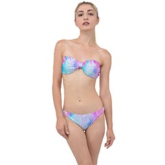 Background Drips Fluid Classic Bandeau Bikini Set