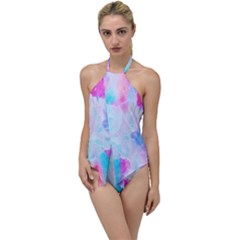 Background Drips Fluid Go With The Flow One Piece Swimsuit