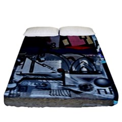 Lost Places Abandoned Train Station Fitted Sheet (california King Size) by Sapixe