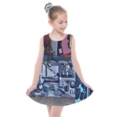 Lost Places Abandoned Train Station Kids  Summer Dress by Sapixe