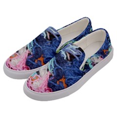 Wool Yarn Colorful Handicraft Men s Canvas Slip Ons by Sapixe