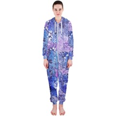 Background Art Abstract Watercolor Hooded Jumpsuit (ladies)  by Sapixe