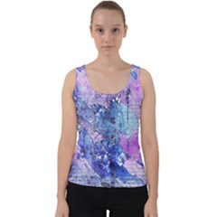 Background Art Abstract Watercolor Velvet Tank Top