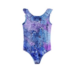 Background Art Abstract Watercolor Kids  Frill Swimsuit by Sapixe