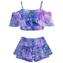 Background Art Abstract Watercolor Kids  Off Shoulder Skirt Bikini