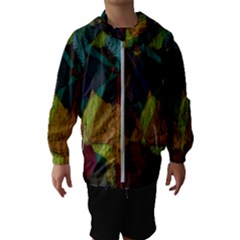 Background Color Template Abstract Hooded Windbreaker (kids) by Sapixe