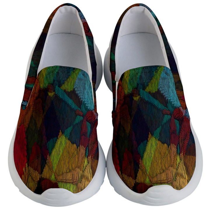 Background Color Template Abstract Kid s Lightweight Slip Ons