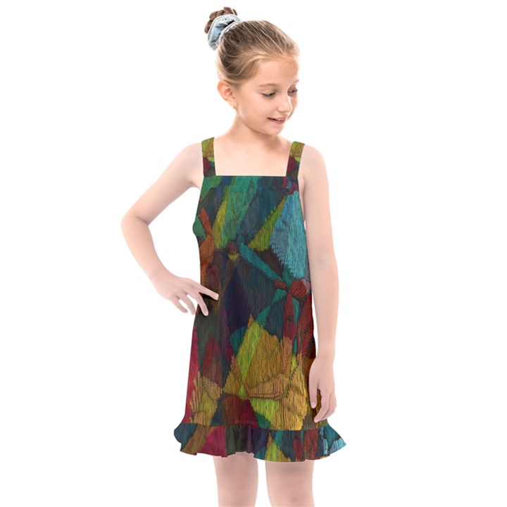 Background Color Template Abstract Kids  Overall Dress