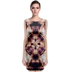 Abstract Art Wallpaper Background Sleeveless Velvet Midi Dress