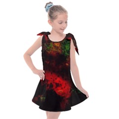 Background Art Abstract Watercolor Kids  Tie Up Tunic Dress