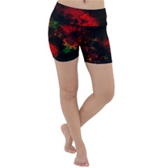 Background Art Abstract Watercolor Lightweight Velour Yoga Shorts