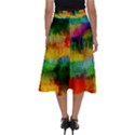 Pattern Texture Background Color Perfect Length Midi Skirt View2