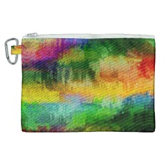 Pattern Texture Background Color Canvas Cosmetic Bag (xl)