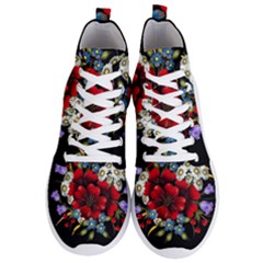 Flower Decoration Bouquet Of Flowers Men s Lightweight High Top Sneakers by Sapixe