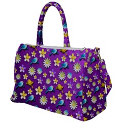 Default Floral Tissue Curtain Duffel Travel Bag