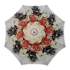 Flowers Background Wallpaper Art Golf Umbrellas by Sapixe