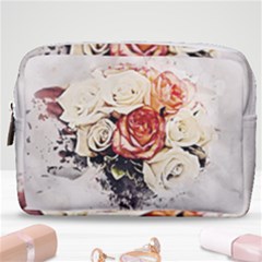 Flowers Background Wallpaper Art Make Up Pouch (medium)