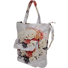 Flowers Background Wallpaper Art Shoulder Tote Bag