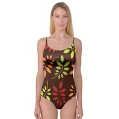 Leaves Foliage Pattern Design Camisole Leotard  by Sapixe