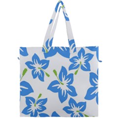 Hibiscus Wallpaper Flowers Floral Canvas Travel Bag by Sapixe