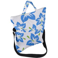 Hibiscus Wallpaper Flowers Floral Fold Over Handle Tote Bag