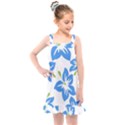 Hibiscus Wallpaper Flowers Floral Kids  Overall Dress View1