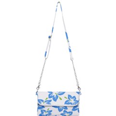 Hibiscus Wallpaper Flowers Floral Mini Crossbody Handbag by Sapixe