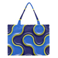 Pattern Curve Design Seamless Medium Tote Bag by Sapixe