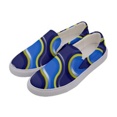 Pattern Curve Design Seamless Women s Canvas Slip Ons by Sapixe