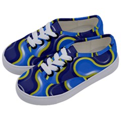 Pattern Curve Design Seamless Kids  Classic Low Top Sneakers by Sapixe