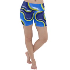 Pattern Curve Design Seamless Lightweight Velour Yoga Shorts