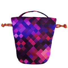 Pattern Seamless Pattern Tile Drawstring Bucket Bag