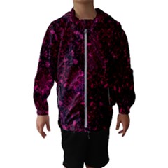 Retro Flower Pattern Design Batik Hooded Windbreaker (kids) by Sapixe