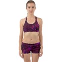 Retro Flower Pattern Design Batik Back Web Gym Set View1