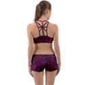 Retro Flower Pattern Design Batik Back Web Gym Set View2