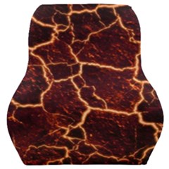 Lava Cracked Background Fire Car Seat Back Cushion  by Sapixe