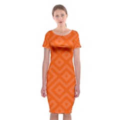 Seamless Pattern Design Tiling Classic Short Sleeve Midi Dress