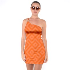 Seamless Pattern Design Tiling One Soulder Bodycon Dress by Sapixe