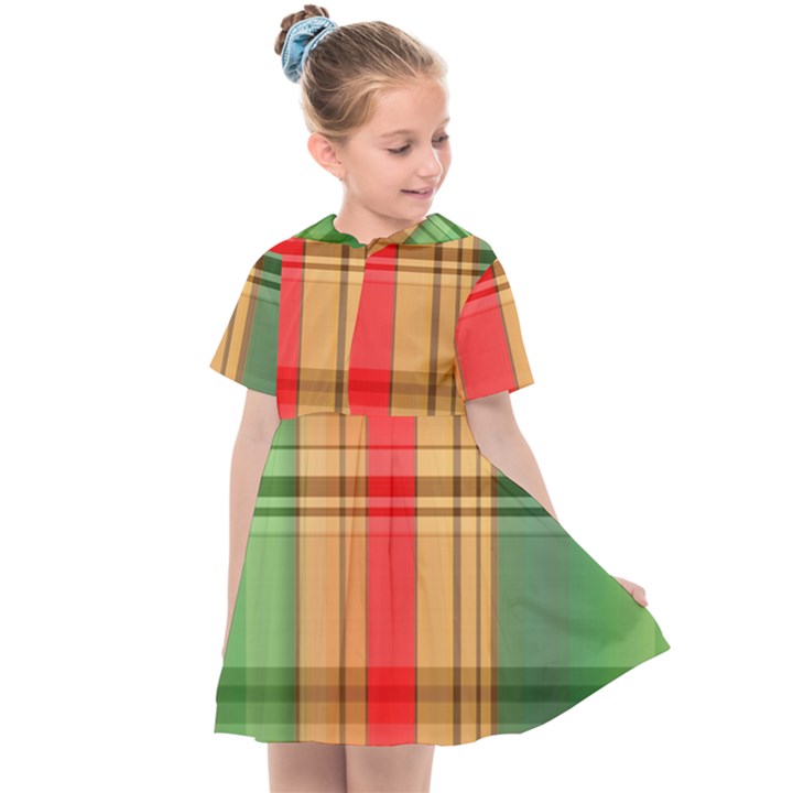 Seamless Pattern Design Tiling Kids  Sailor Dress