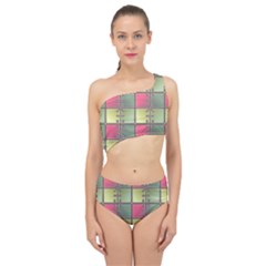 Seamless Pattern Seamless Design Spliced Up Two Piece Swimsuit