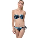 Seamless Repeat Repetitive Twist Bandeau Bikini Set View1