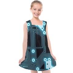 Seamless Repeat Repetitive Kids  Cross Back Dress by Sapixe